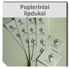 Popieriniai lipdukai 130 bevel