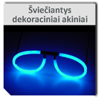Svieciantys akiniai 130x130 + Bevel